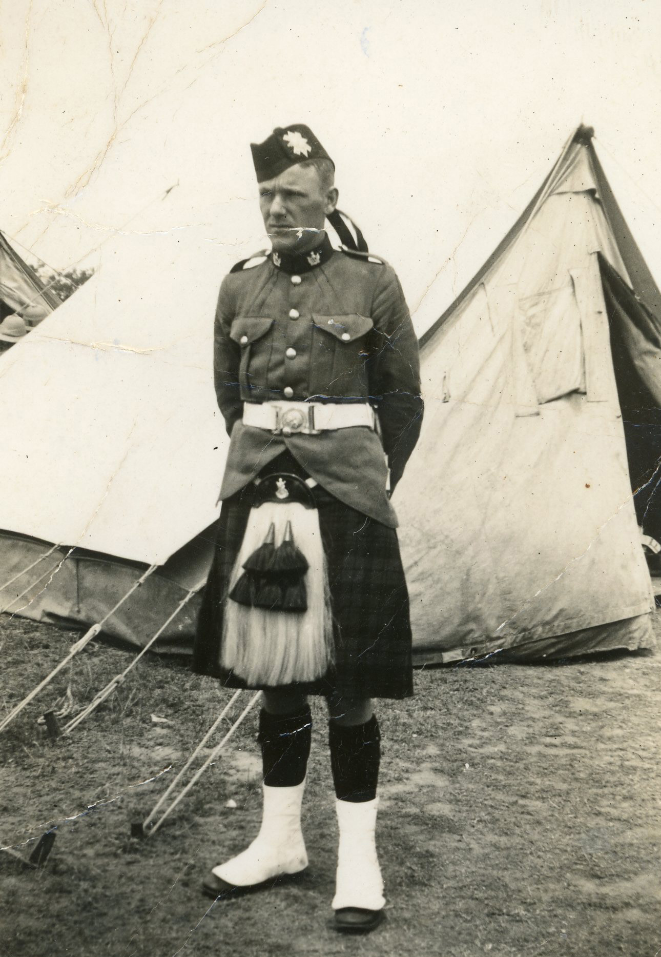 Harvey serving with the 30th (NSW Scottish) Battalion, c. 1938. 