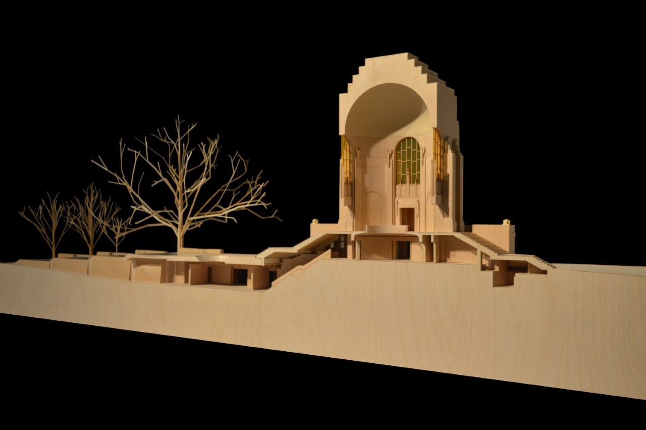 architectural model of anzac memorial centenary project