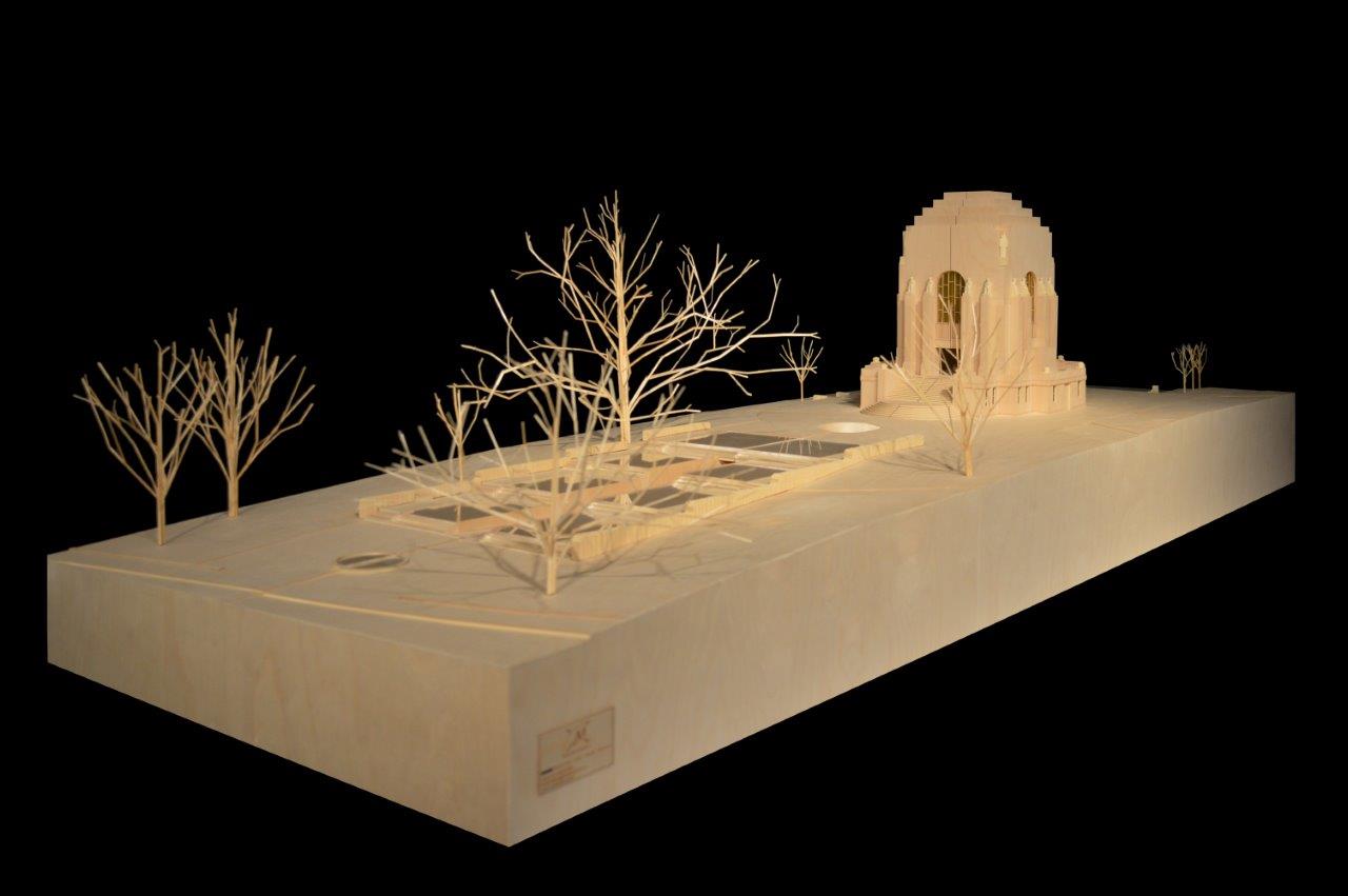 architectural model of anzac memorial centenary project