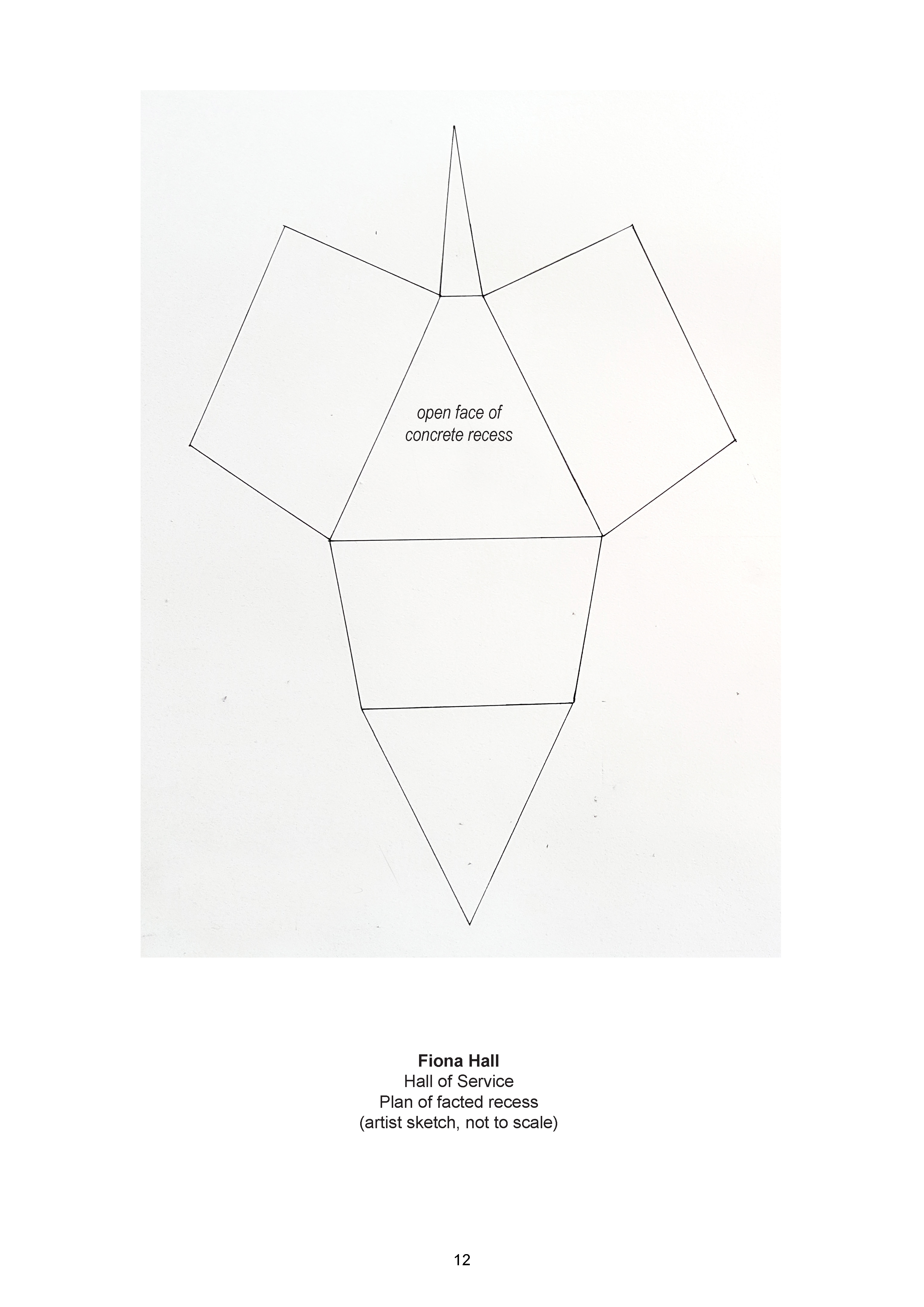 Fiona Hall submission - plan of faced recess