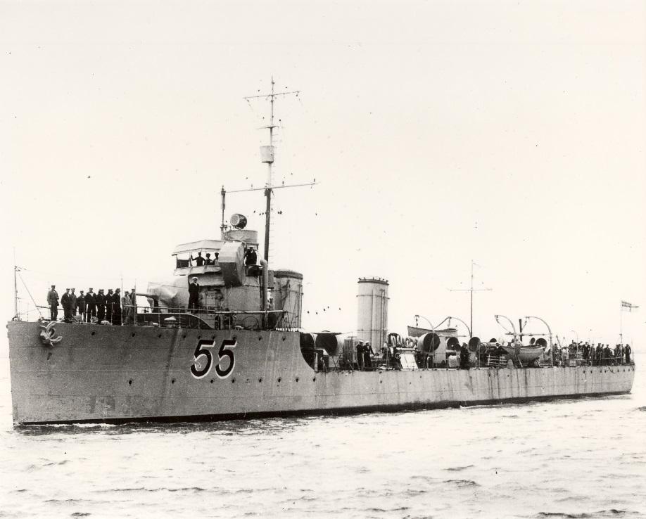 'HMAS Parramatta', one of the six RAN ships allocated to the 5th British Destroyer Flotilla for duty on the Otranto Barrage operation in 1917 and 1918. Courtesy Navy.gov.au)