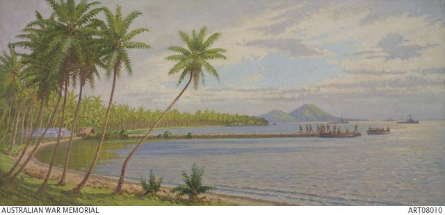 Charles Bryant's 1925 painting 'Landing at Kabakaul' 