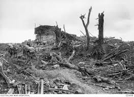 Ruins of the ‘Gibraltar’ German blockhouse on the western edge of Pozières village, captured after fierce fighting by the 2nd Battalion on 23 July 1916. Courtesy AWM