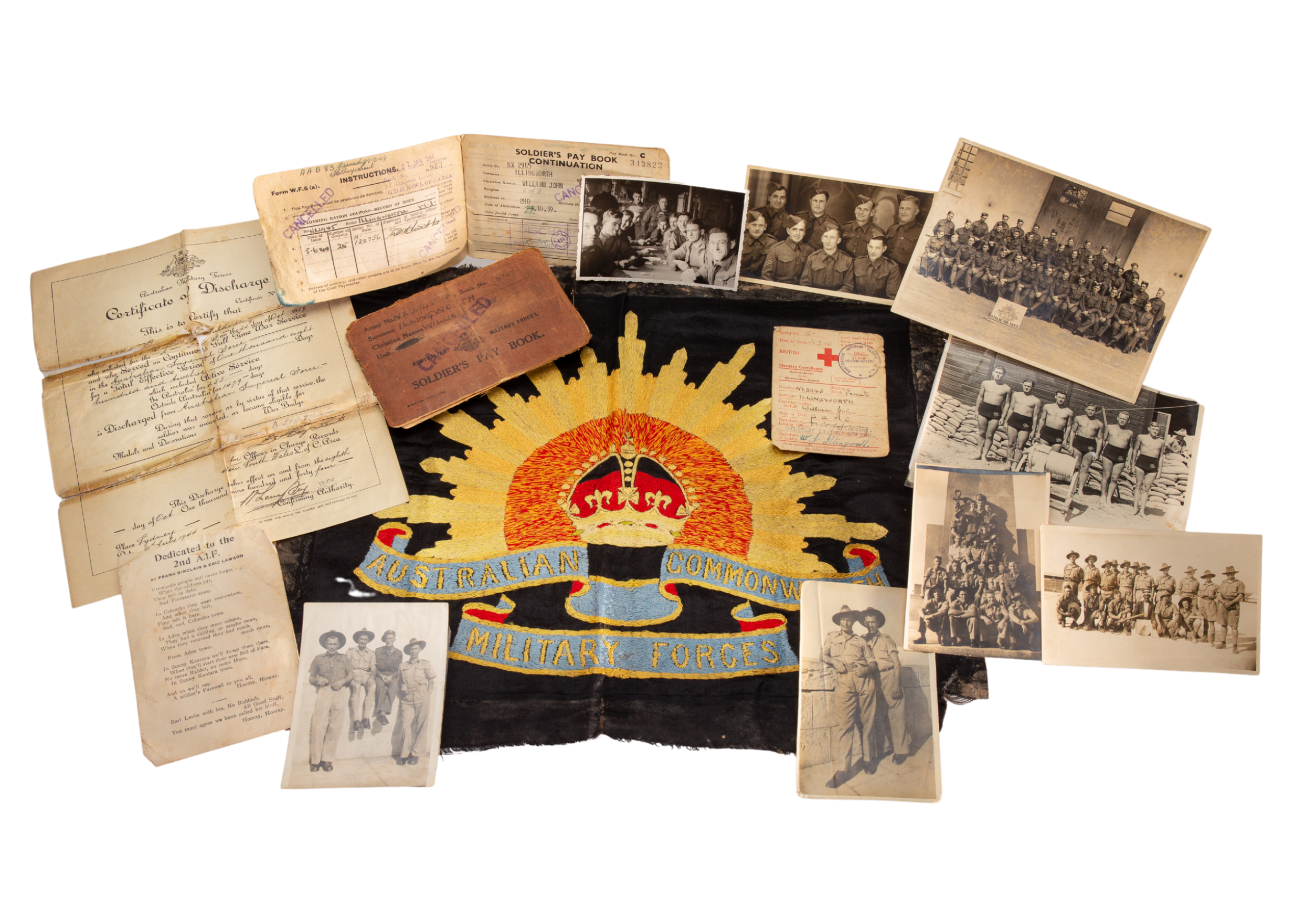 Collection relating to NX2945 William John Illingworth, AAMC, POW, 1939–1944