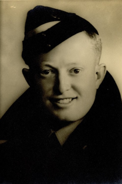 Pilot Officer Ray Jones DFC of Arncliffe, Sydney, was a navigator in a Halifax of 51 Squadron RAF bombing Caen and Falaise in July and August 1944.  He had earned his Distinguished Flying Cross for helping nurse his crippled bomber back to Britian from a raid on Germany before having to parachute to safety. (Anzac Memorial Collection)