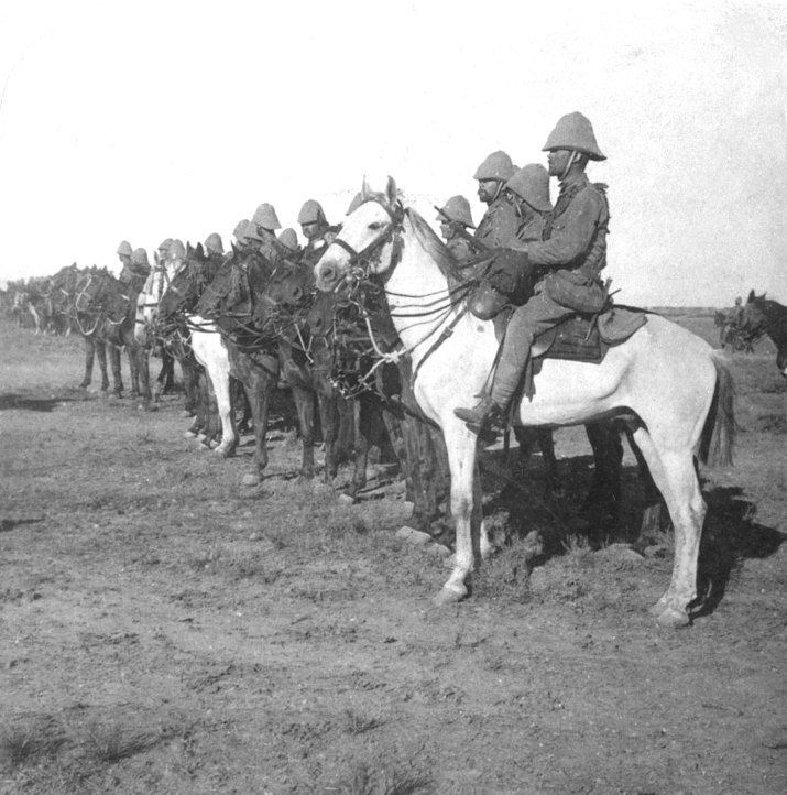 Troops of the 1st NSW Mounted Mounted Rifles at Belmont, 31 December 1899. (AWM A04337)