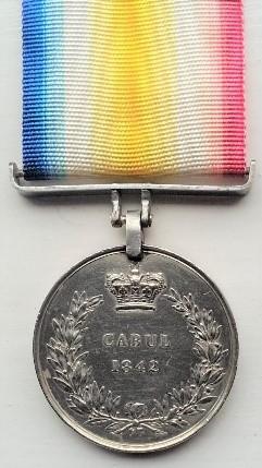 British campaign medal awarded for service in the capture of Kabul in September 1842. Spink, 'British Battles and Medals' (1988)