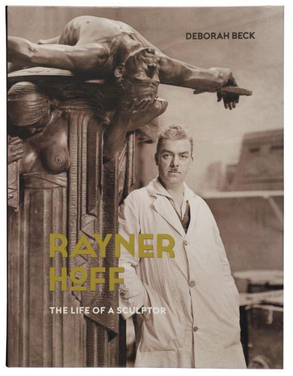 Cover art featuring Rayner Hoff with his sculpture "Sacrifice" in his studio at the National Art School. Photographed by Harold Cazneaux in 1934  - courtesy Mitchell Library, SLNSW
