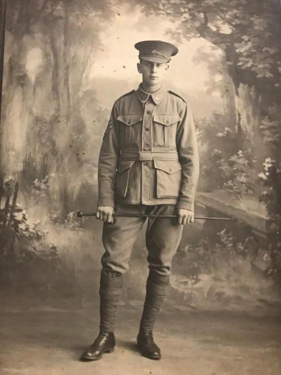 Photo of Herbert Selwyn Haskew, George's older brother. He served in the 2nd Division Medium Trench Mortar Battalion.