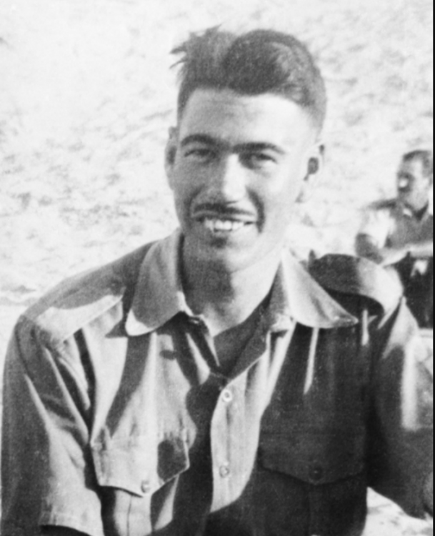 Black and white photo of Lieutenant Arthur Roden Cutler in Syria November 1941 (AWM 021777)
