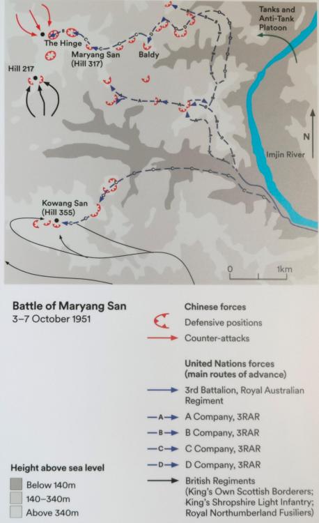 A map depicting the sequence of the battle. Courtesy of Brad Manera Collection. 