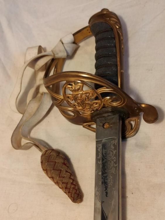 British Infantry Officer’s Sword, Pattern 1845, of the type carried by Lt Walter Olivey at Maiwand. Brad Manera Collection