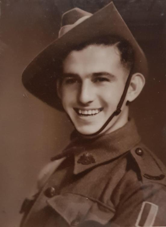 This is Cyril Robertson from Enmore. He had just turned 21 when his 58/59 (militia) Battalion went into action in the jungles of Bougainville in 1945.