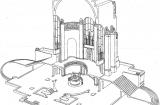 Dellit's “Isometric Sectional View” submitted with his entry  - Courtesy Mitchell Library, State Library of NSW