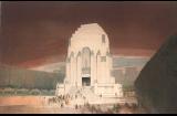 Another of the watercolour paintings Dellit submitted as party of his competition entry  - Courtesy Mitchell Library, State Library of NSW