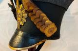 Bell top Shako, c. 1840. These shakos were worn by British troops in the Australian colonies through the 1830s and in Afghanistan during the First Anglo-Afghan War, 1839–1842. Brad Manera Collection