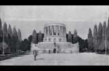 The second prize design by John D. Moore was aesthetically appealing to the judges, but judged to be less accommodating of the required office space and lacking the qualities expected in a memorial (Architecture magazine, 1 August 1930).
