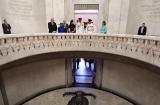 The official party tour the Memorial and view "Sacrifice" from the Hall of Memory