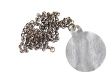 Identity disk and chain belonging to Clarence Douglas Blackadder, Anzac Memorial Collection. 